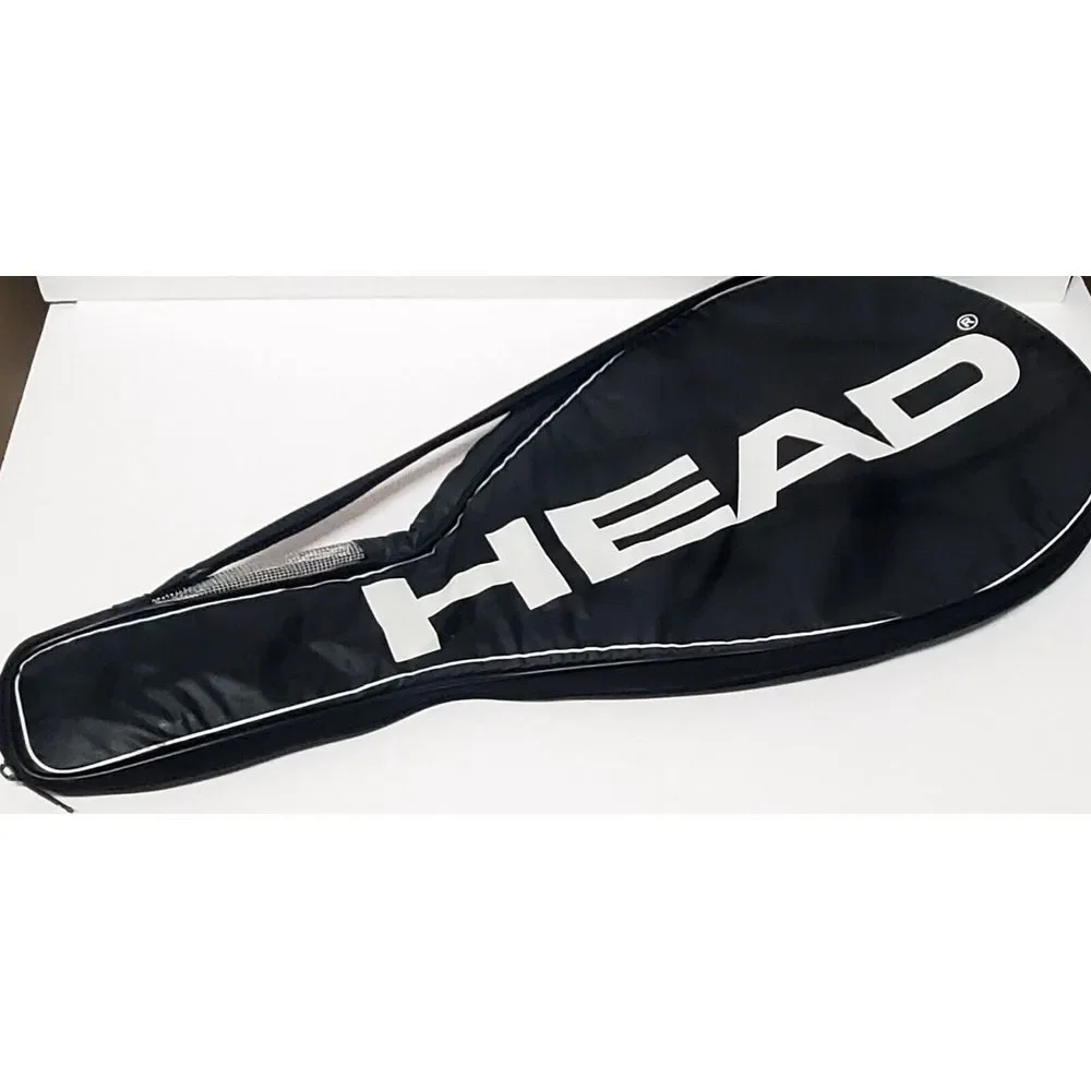 HEAD Tennis Single Racquet Cover Carrier Vinyl Black/White Zip 28.5x13.5x1.5